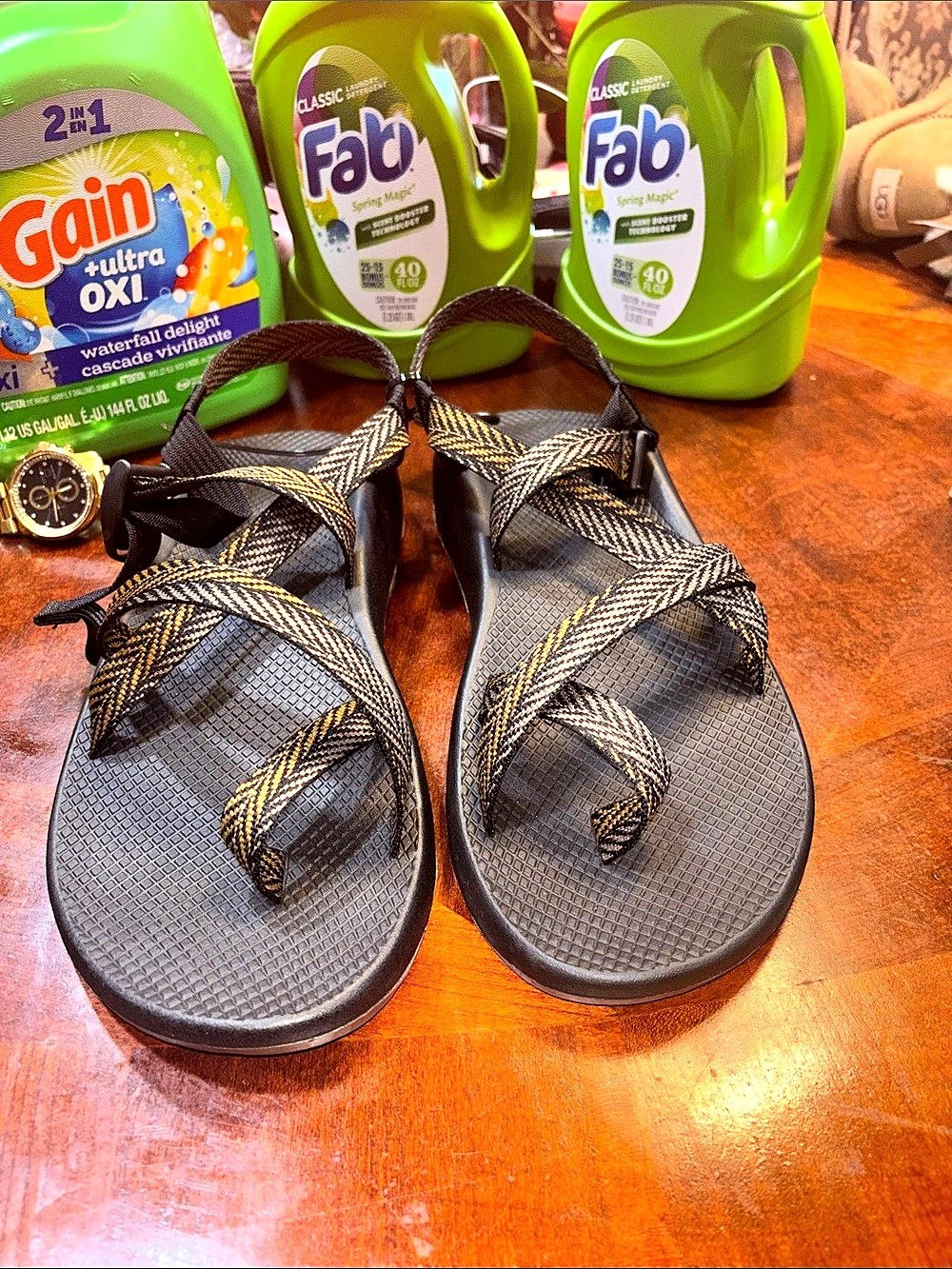 New Chaco Z/2 Classic Sandal Strappy Sandals Black & Brown Men’s US 13